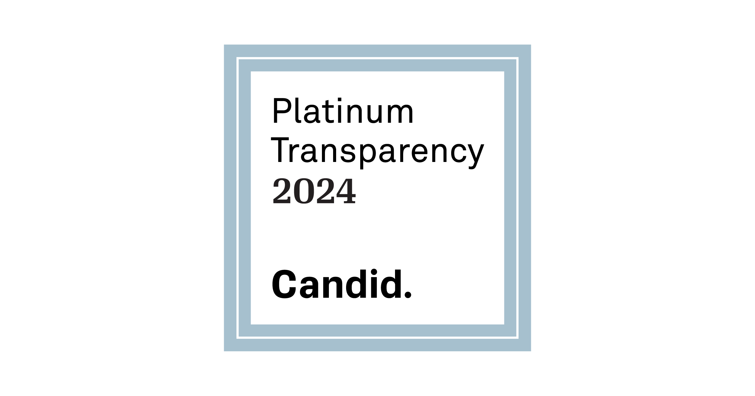 Platinum Transparency from Candid for 2024